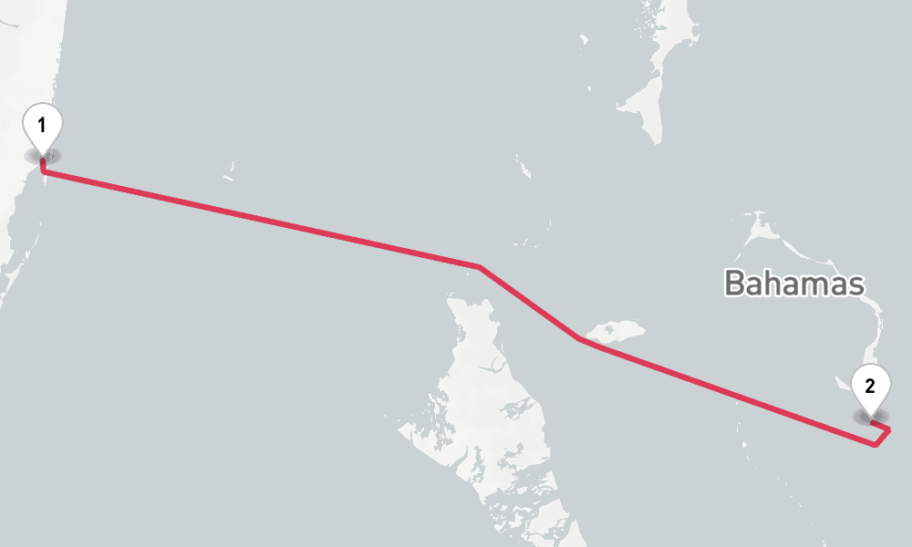 4 days, round-trip The Bahamas 5日間