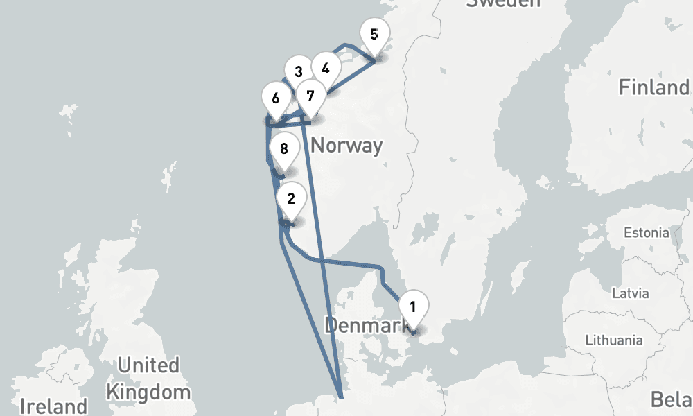 10 days, round-trip Endless Days in Norway 11日間