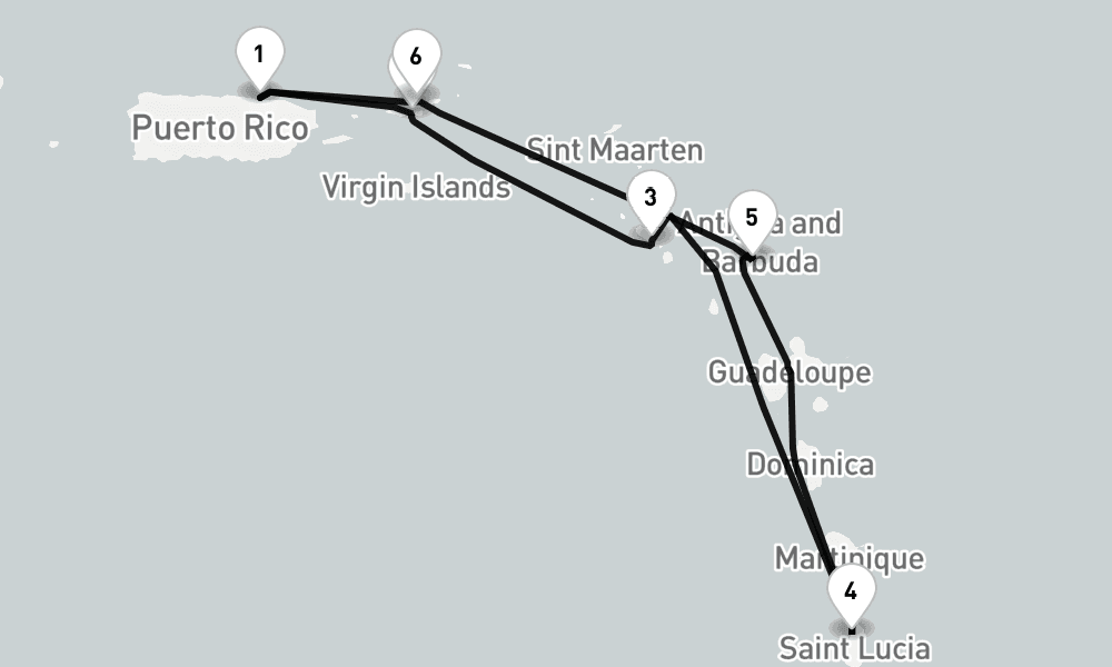 7 days, round-trip San Juan To San Juan 8日間