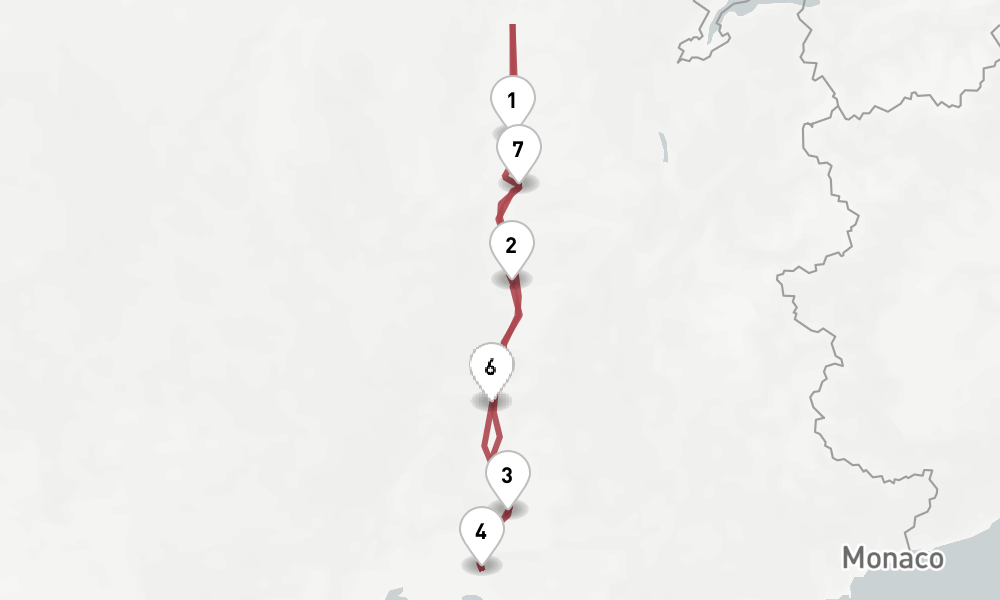 7 days, round-trip Rhne 8日間