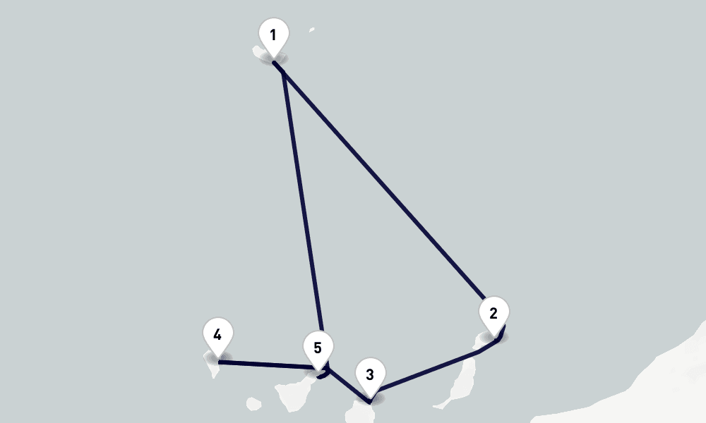 7 days, round-trip Canary Islands and Madeira 8日間