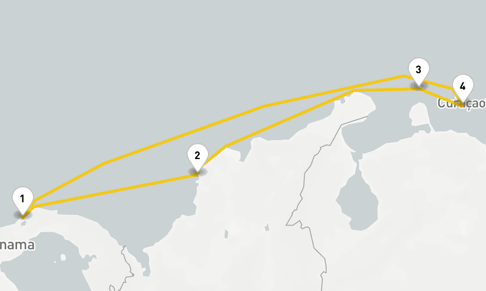 7 days, round-trip Southern Caribbean Cruise 8日間