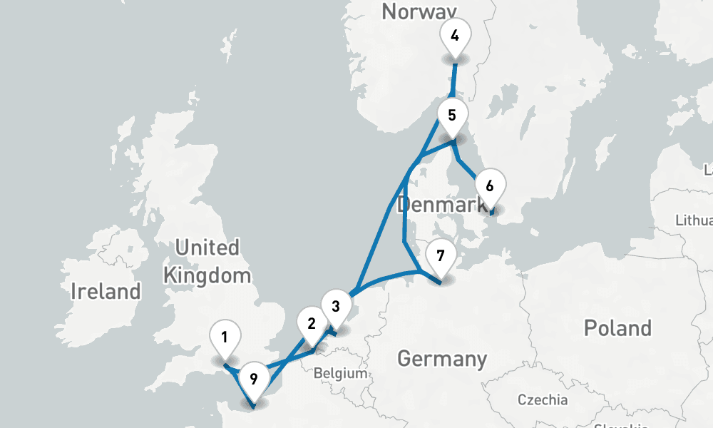 12 days, round-trip Oktoberfest European Capitals 13日間