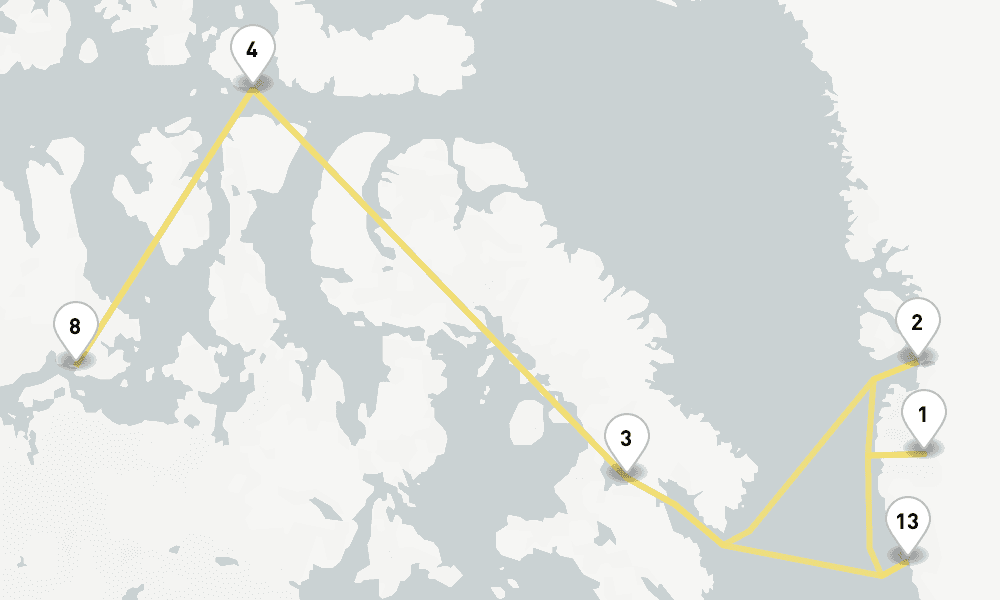 18 days, round-trip North America 19日間