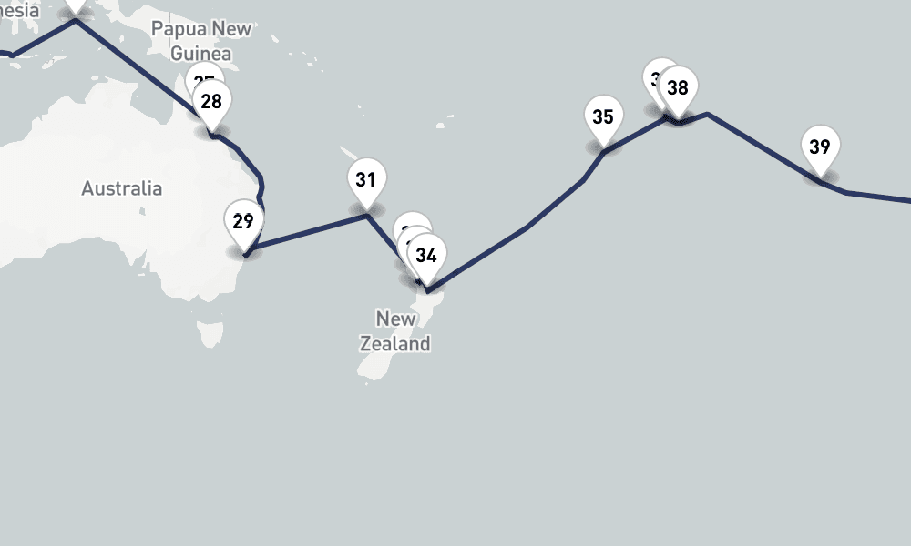 143 days, one-way from Hamburg to Bremerhaven 144日間