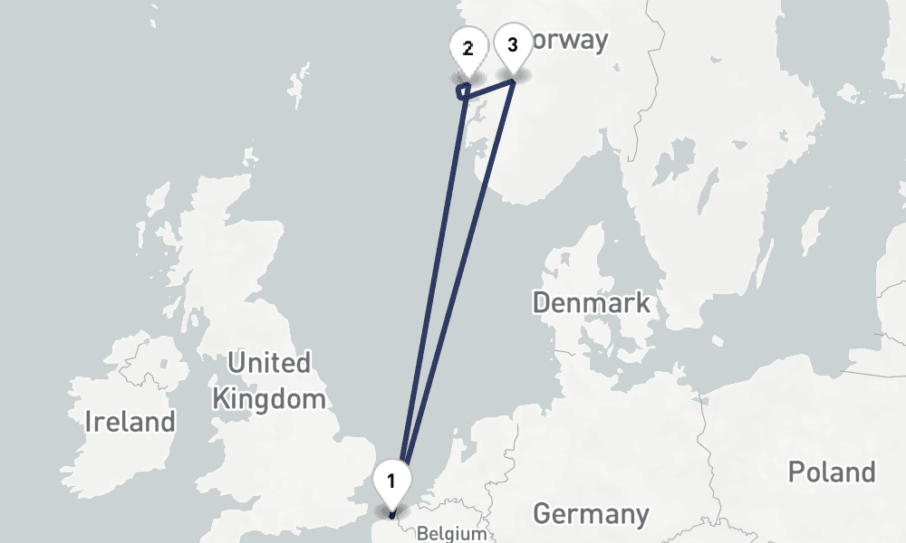 7 days, round-trip 7 Nuit Joyaux du Vestlandet 8日間