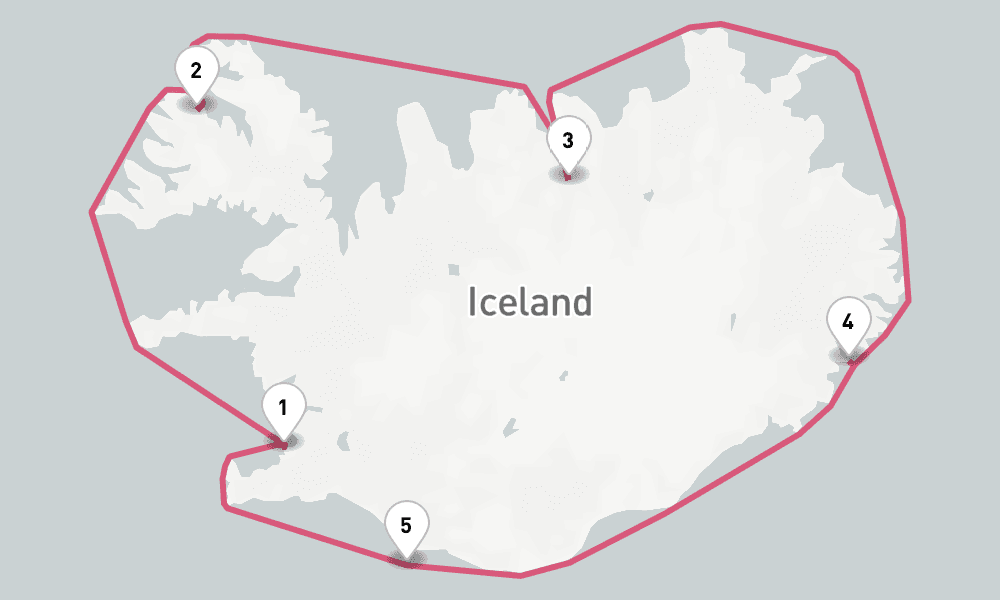 7 nights / 8 days, Reykjavik Round trip