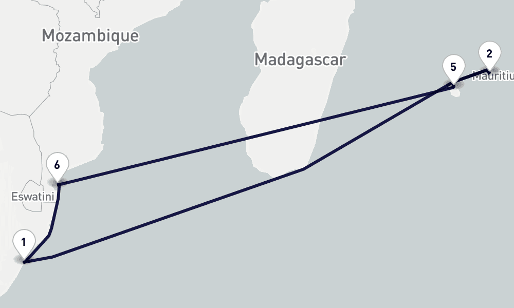 12 days, round-trip South Africa 13日間