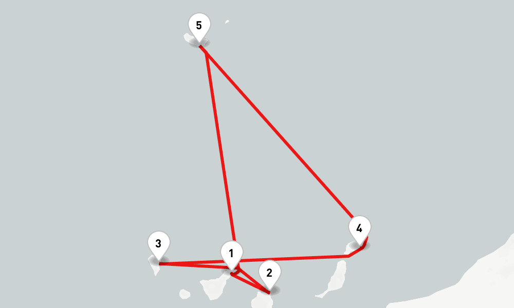 7 days, round-trip Island Explorer 8日間