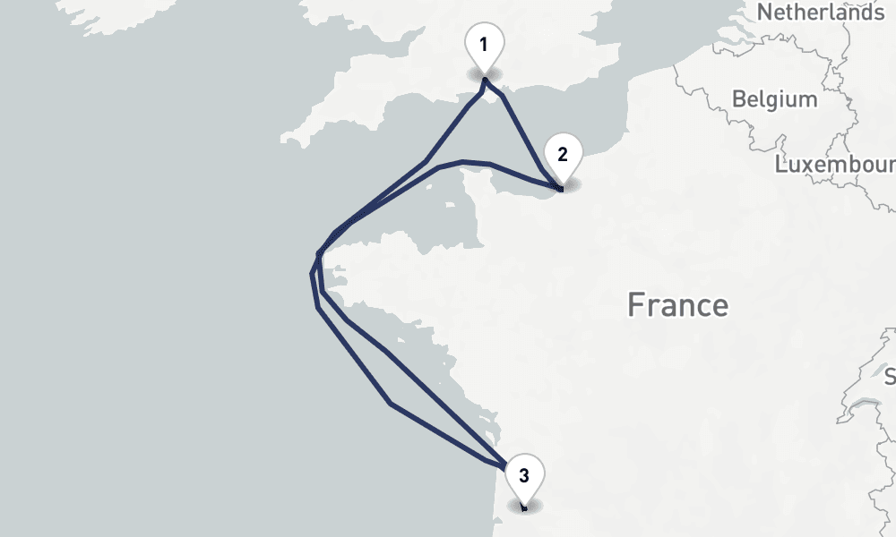 5 days, round-trip Cuisines Culture of French Cities 6日間