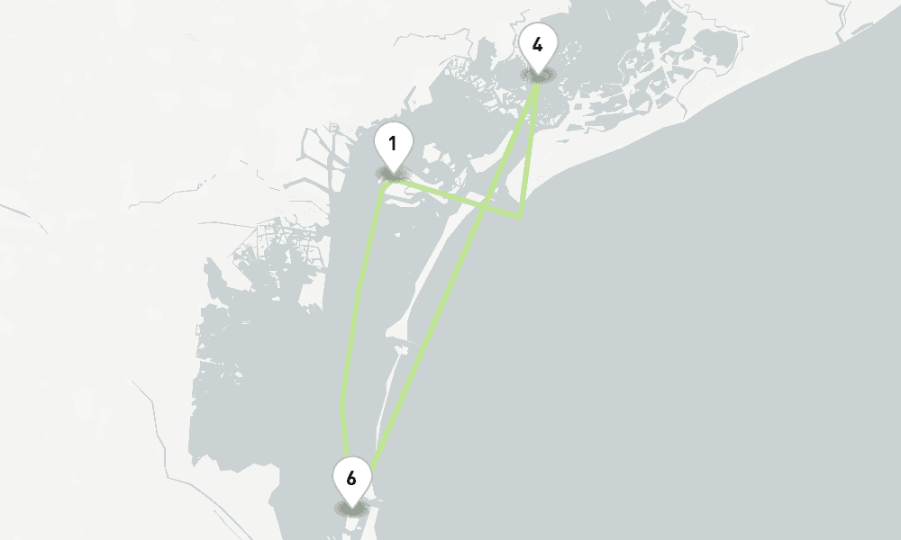 5 nights / 6 days, Venice Round trip