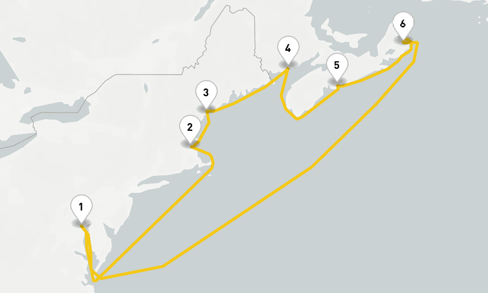 9 days, round-trip Canada New England Cruise 10日間