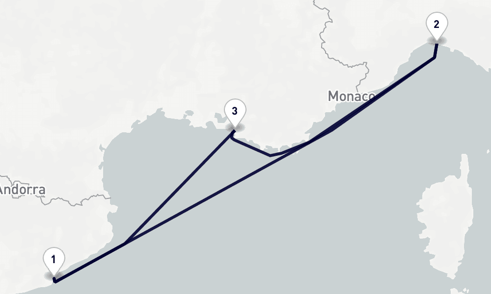 4 days, round-trip Mediterranean 5日間