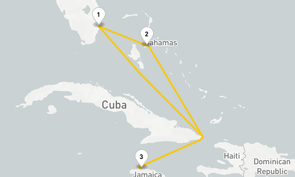 6 days, round-trip Western Caribbean Cruise 7日間
