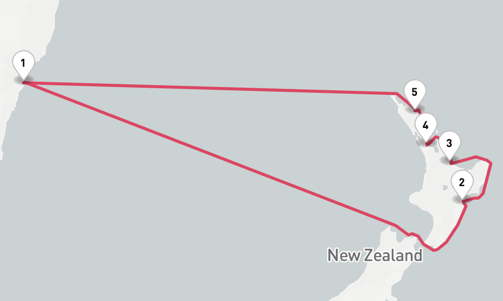 10 days, round-trip New Zealand 11日間