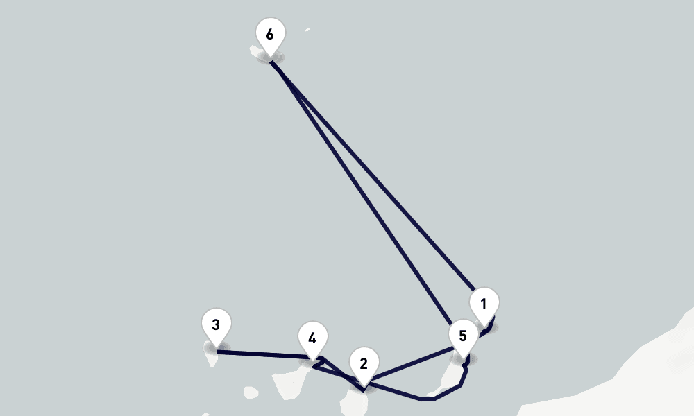 7 days, round-trip Canary Islands and Madeira 8日間