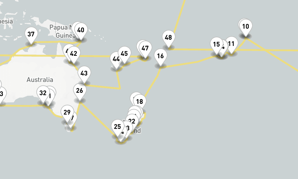 126 days, one-way from Miami to Los Angeles 127日間