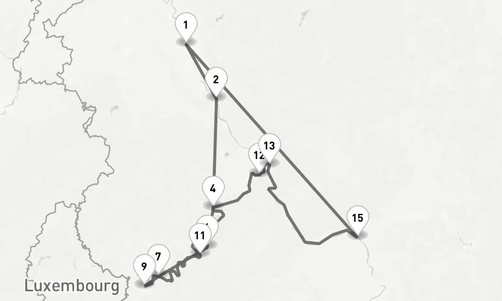 9 days, round-trip Rhine 10日間