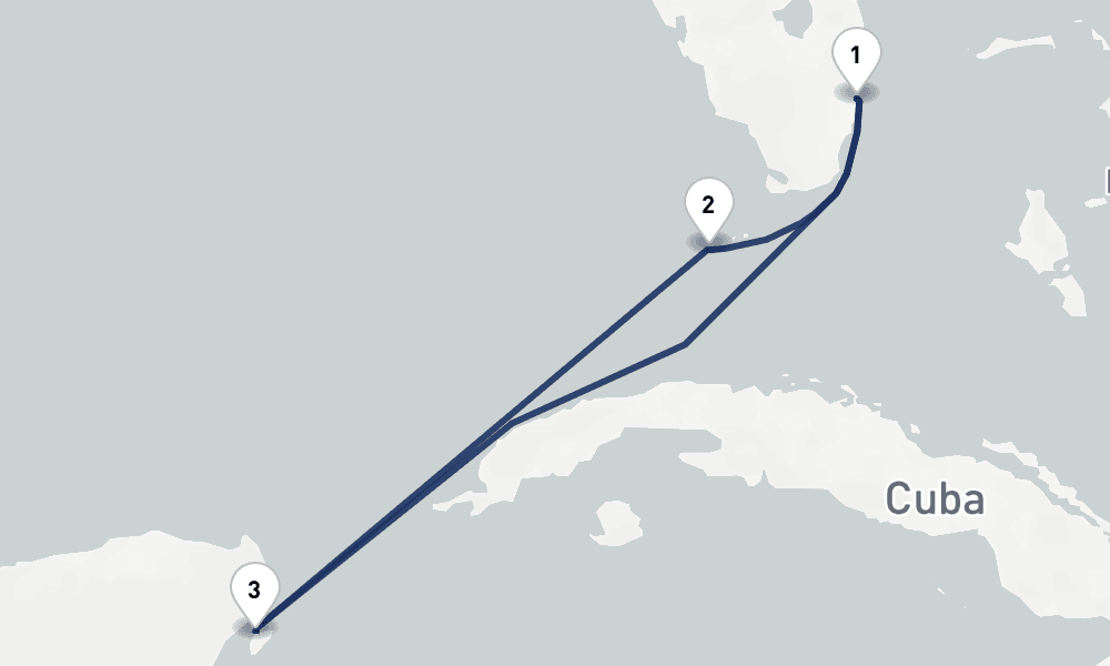5 days, round-trip Western Caribbean 6日間