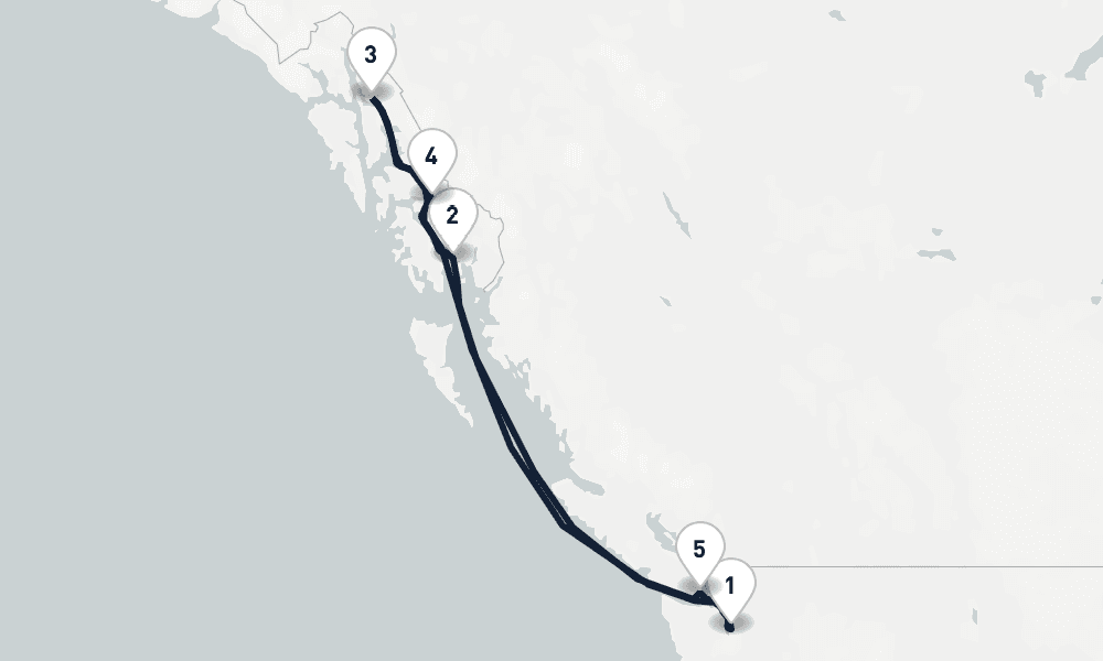 7 days, round-trip Dazzling Alaska Seattle to Seattle 8日間