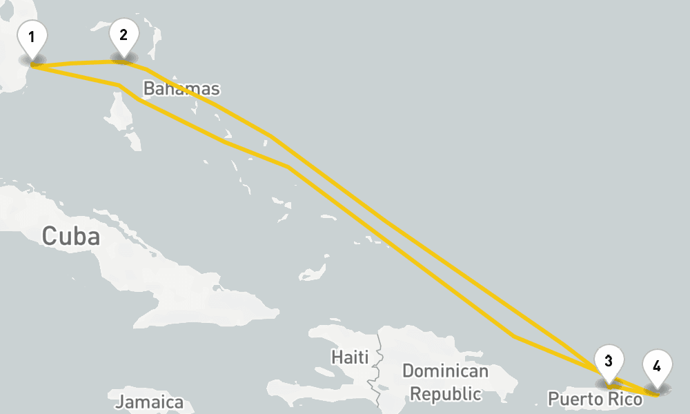 7 days, round-trip Eastern Caribbean Perfect Day 8日間