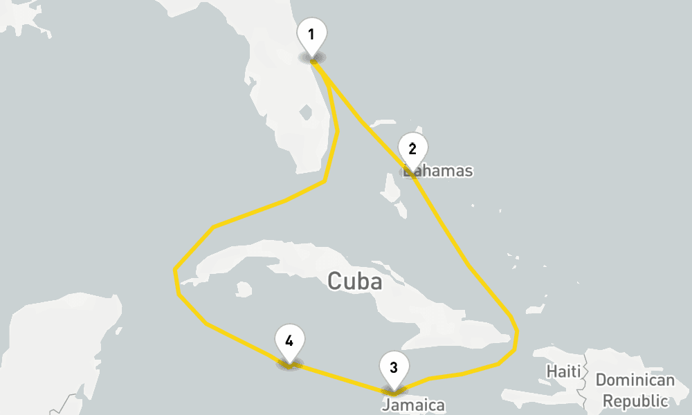 7 days, round-trip Western Caribbean 8日間