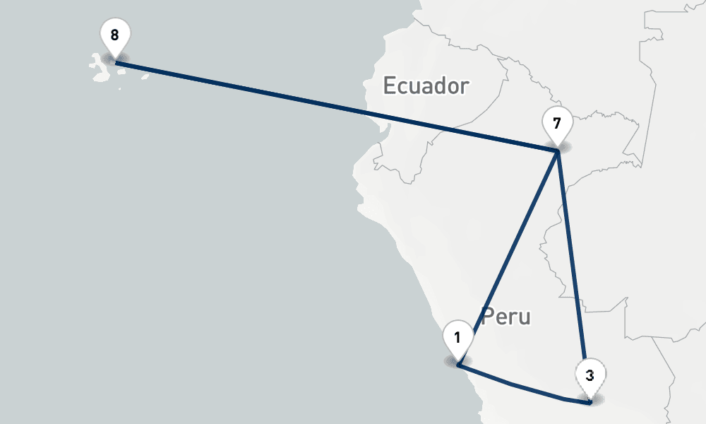 10 days, round-trip From the Inca Empire to the Peruvian Amazon 11日間