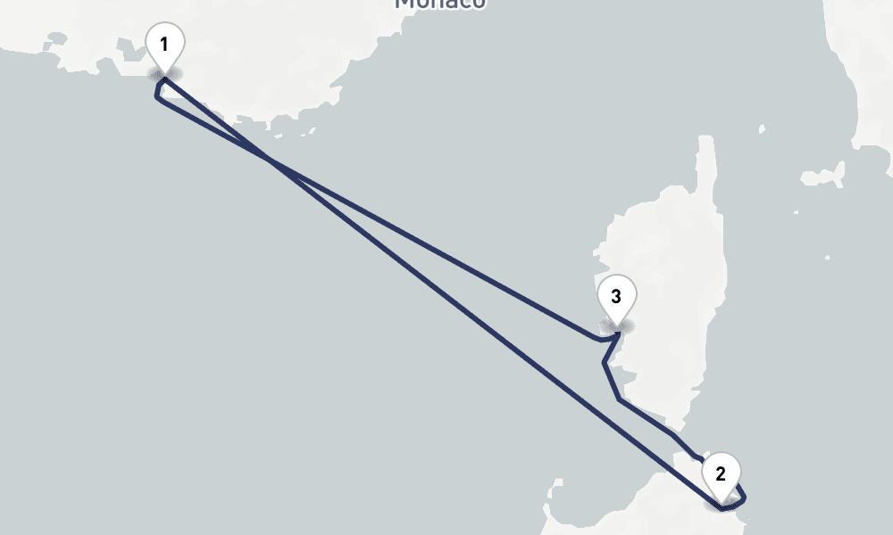 3 days, round-trip 3 Nuit Fecirctes corses et sardes 4日間