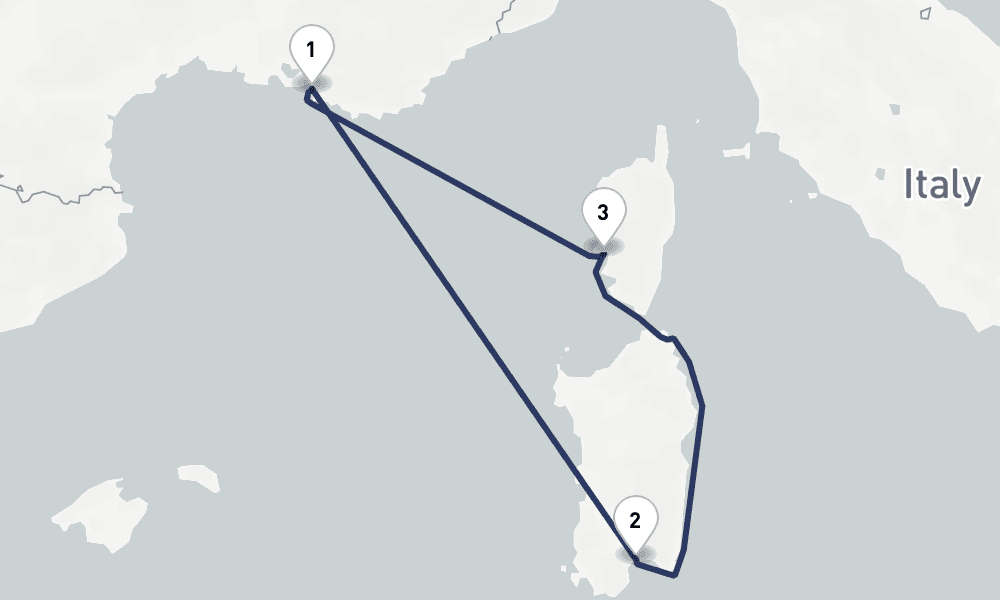 6 days, round-trip 6 Nuit Traditions corses et sardes 7日間