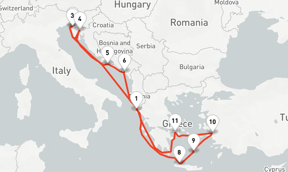 14 nights / 15 days, Corfu Island Round trip