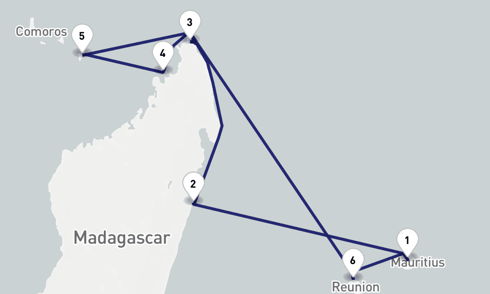 14 days, round-trip Africa 15日間
