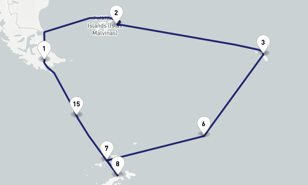 21 days, round-trip Antarctica 22日間