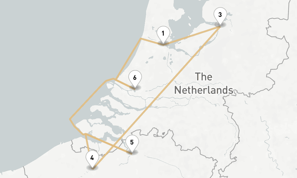 7 days, round-trip Tulip Time Smithsonian Journeys 8日間