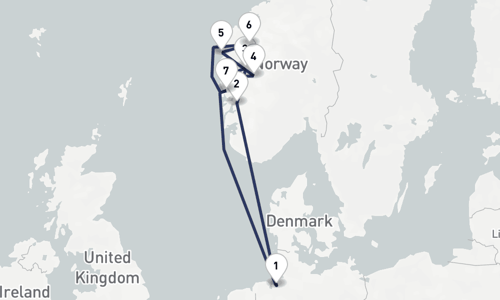 8 days, round-trip Fruhsommer in Fjordnorwegen 9日間