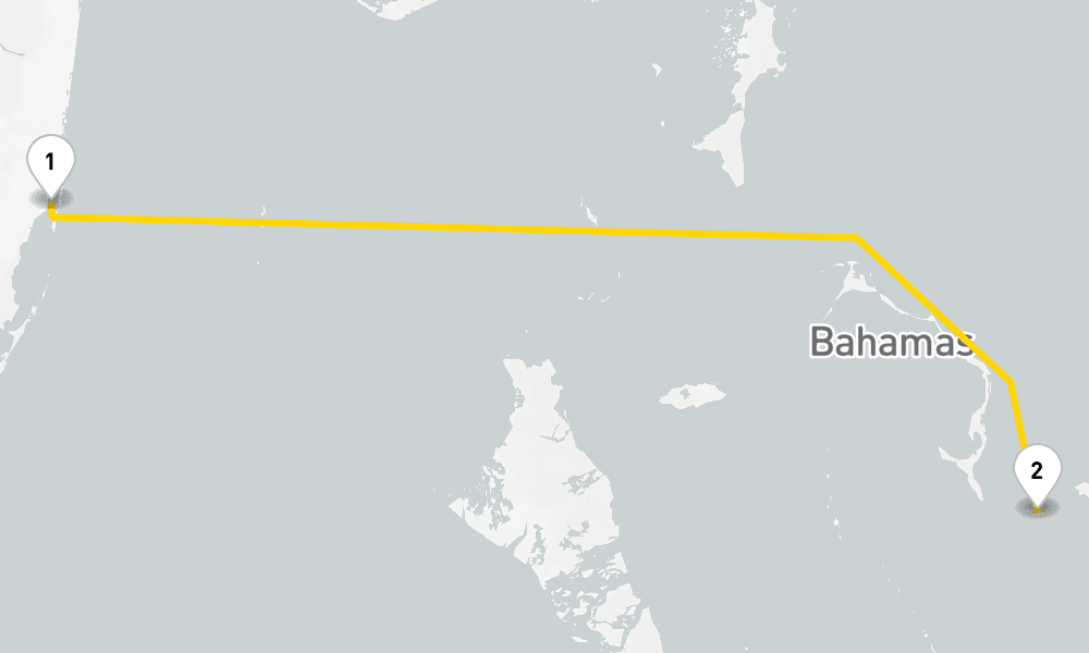 4 days, round-trip The Bahamas 5日間