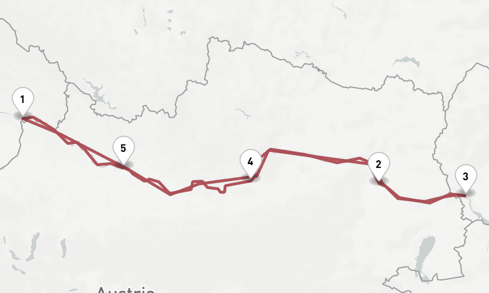 5 days, round-trip Danube 6日間