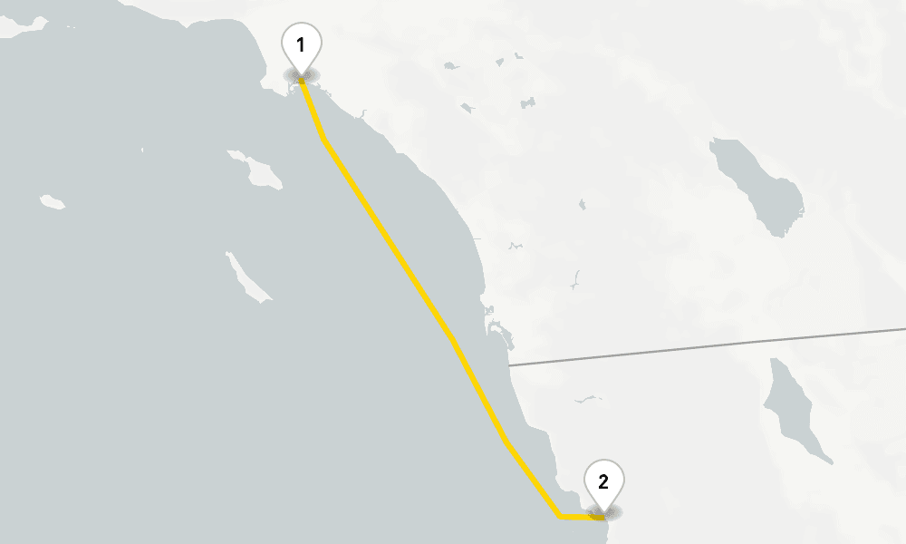 4 days, round-trip Baja Mexico 5日間