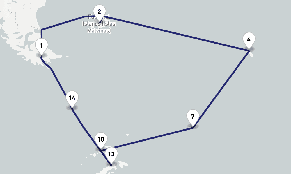 20 days, round-trip Antarctica 21日間