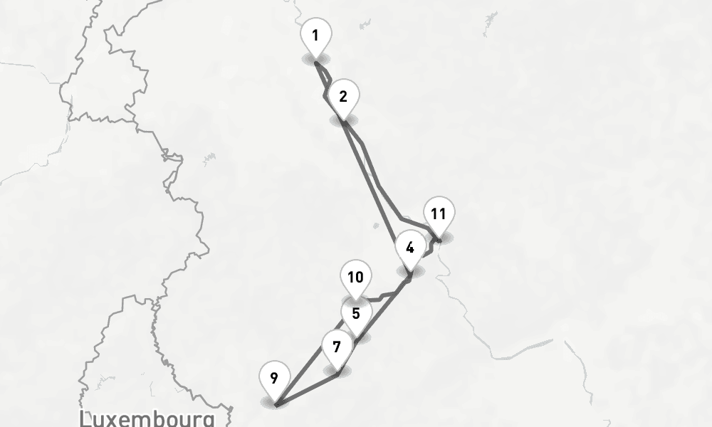 7 days, round-trip Rhine 8日間