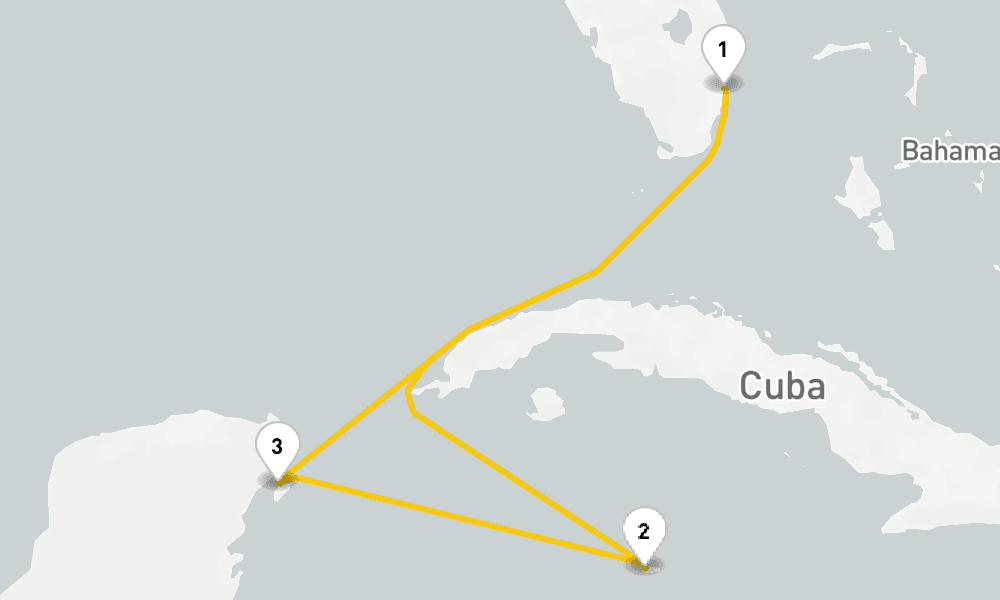 6 days, round-trip Western Caribbean Cruise 7日間