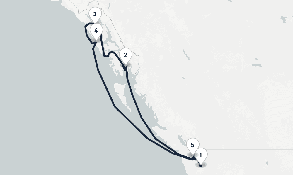 7 days, round-trip Visions of Alaska Seattle to Seattle 8日間