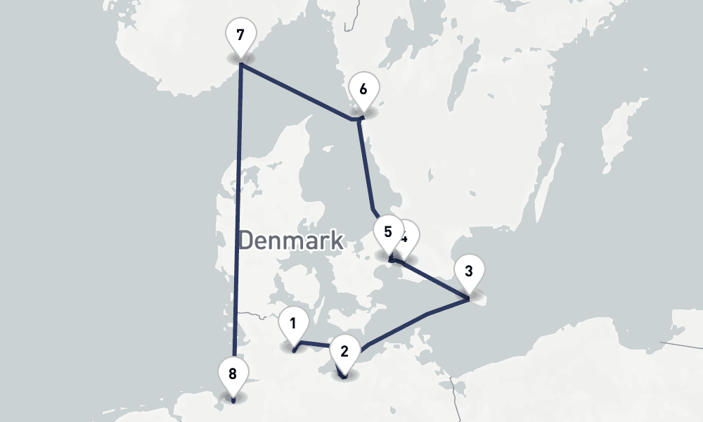 7 days, one-way from Kiel to Bremerhaven 8日間