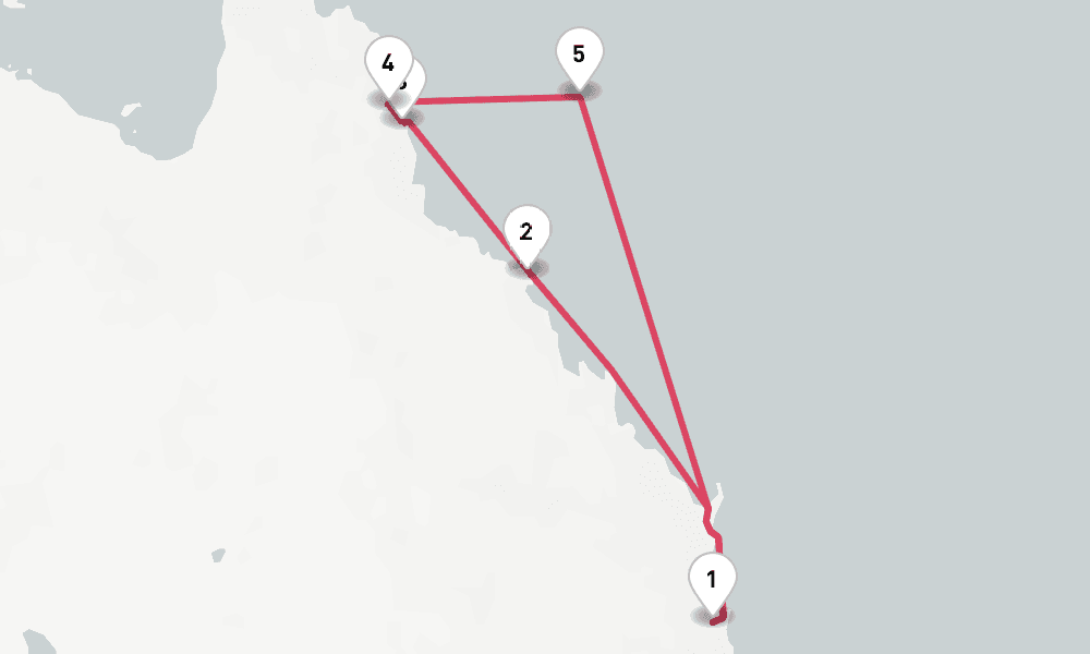 7 days, round-trip Great Barrier Reef 8日間