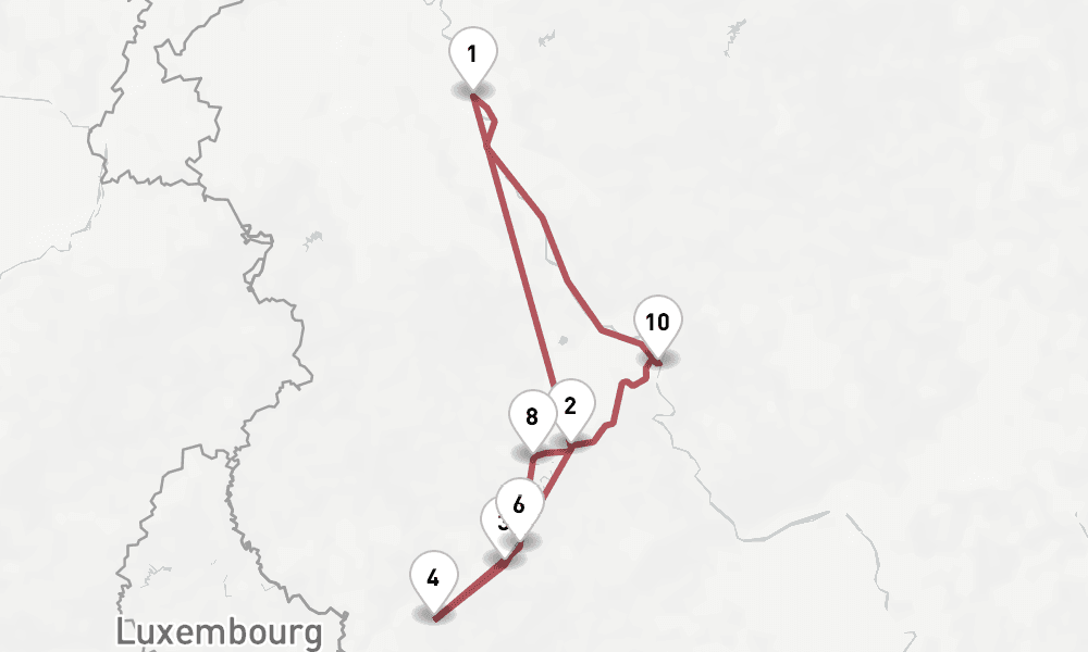 7 days, round-trip Moselle 8日間