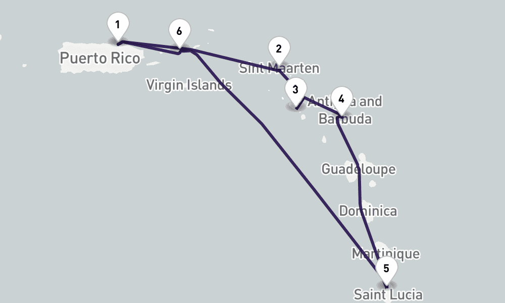 7 nights / 8 days, San Juan (Puerto Rico) Round trip
