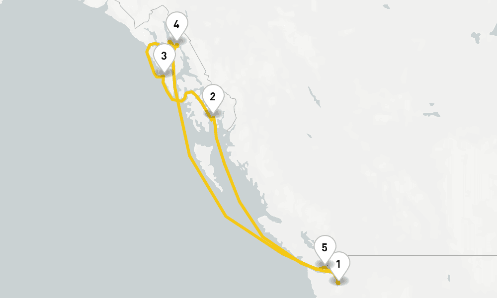 7 days, round-trip Alaska Experience Cruise 8日間