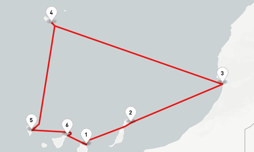 7 days, round-trip Canarian Flavours 8日間