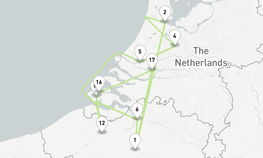 11 nights / 12 days, Brussels Round trip