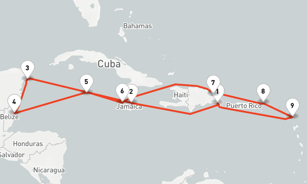 14 nights / 15 days, La Romana (Dominican Republic) Round trip