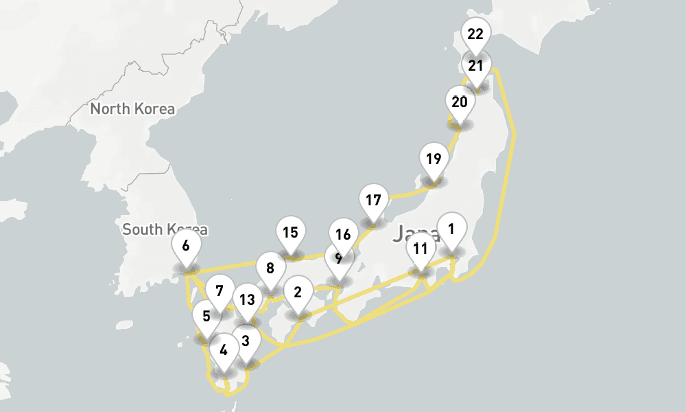 28 days, round-trip Japans Crafts Cherry Blossoms 29日間